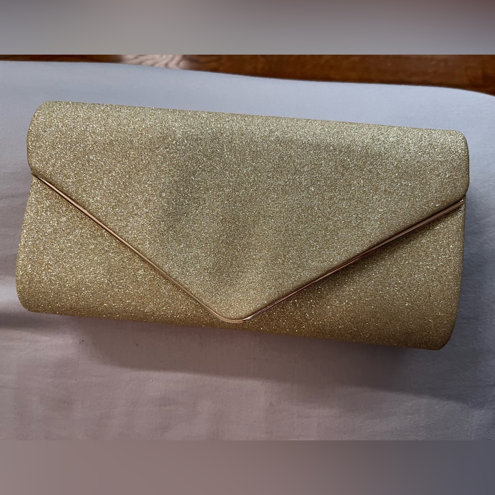 Glitter Gold Clutch